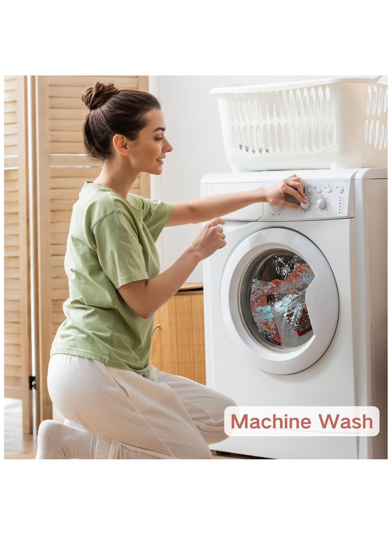 آنا سجادة منطقة كريستال مخملية غير قابلة للانزلاق ومتينة للاستخدام المنزلي - Image 4