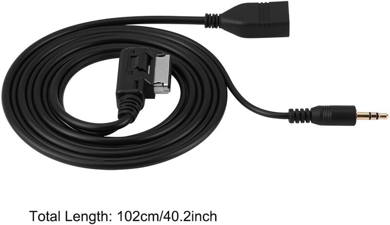 comfrt Wire Music Interface Audio Adaptor, Car Audio MP3 Auxillary Cable Aux-in USB Audio Music Interface Adapter Compatible for Mercedes Benz Mercedes Benz Aux Adapter - Image 4