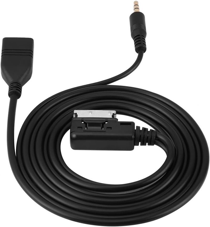 comfrt Wire Music Interface Audio Adaptor, Car Audio MP3 Auxillary Cable Aux-in USB Audio Music Interface Adapter Compatible for Mercedes Benz Mercedes Benz Aux Adapter - Image 5