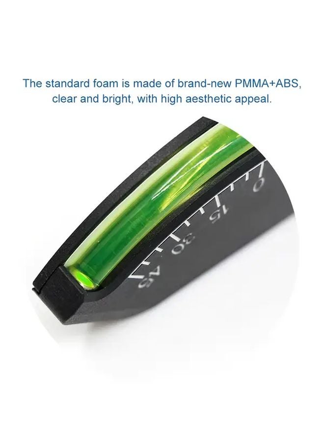 قطعة واحدة نظام تسوية لاصق مقياس الميل من البلاستيك ABS مع فقاعة مستوى خضراء - Image 2