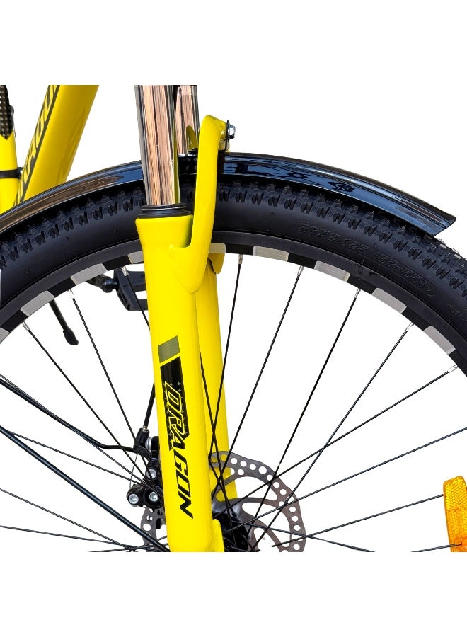 Dragon 26-Inch Multi-Purpose Bicycle with Front Basket & 21-Speed Gears - Image 2