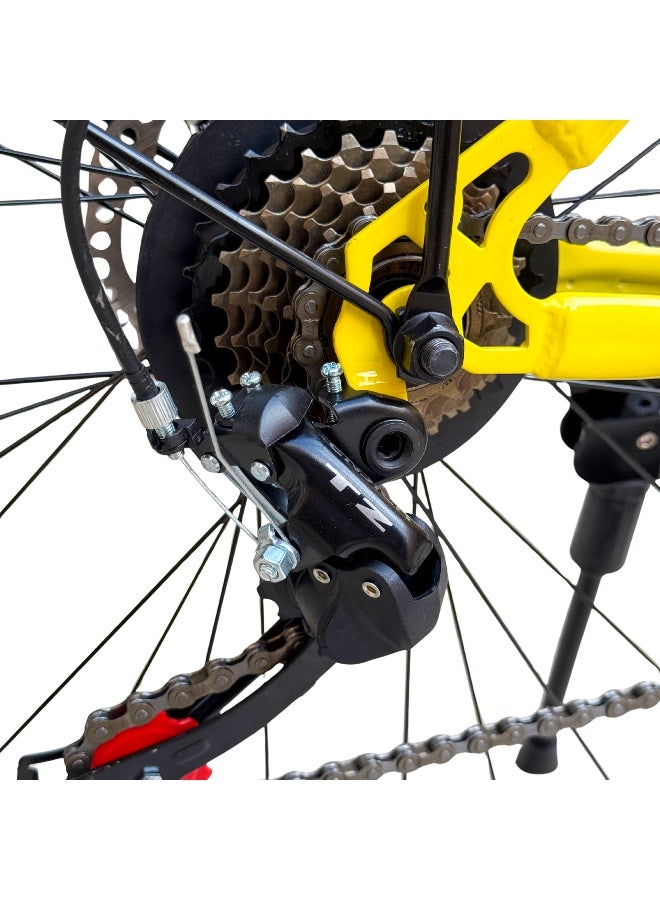 Dragon 26-Inch Multi-Purpose Bicycle with Front Basket & 21-Speed Gears - Image 5