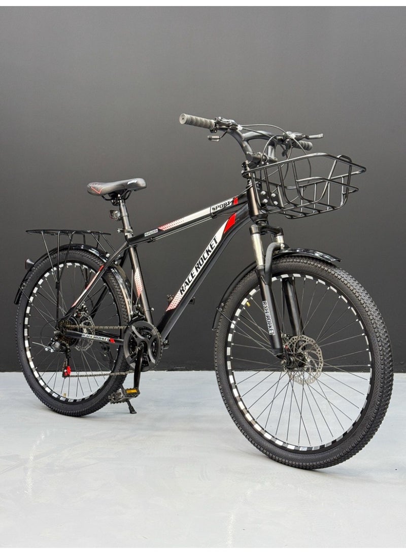 روكيت دراجة مقاس 26 - 21 سرعة + كماليات كاملة - Image 2