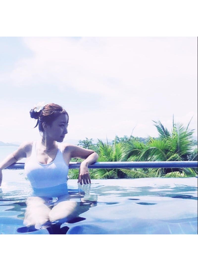 Generic - Slimming One-Piece Swimsuit for Women White polyester - Image 1