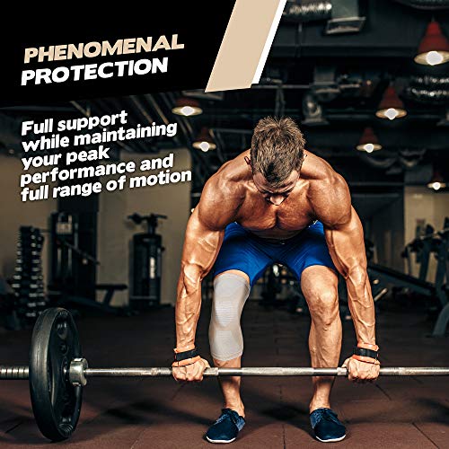 POWERLIX Leg Sleeve - Best Knee Brace for Leg Pain for Men & Women Knee Support for Running, Basketball, Volleyball, Weightlifting, Gym, Workout, Sports Please Check Sizing Chart - Image 4