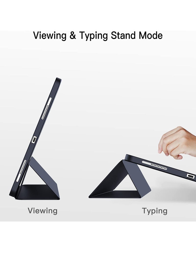 DUSALA Compatible with iPad Pro 12.9 inch Case 2022 2021  Model Number A2378 A2379 A2461 A2462 TPU Flexible Back Cover with Pencil Holder Auto Wake Sleep - Image 4