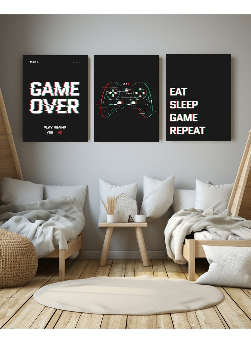 Gamers Wall Art Set – 3 Pieces for PlayStation & Gaming Fans - Image 2