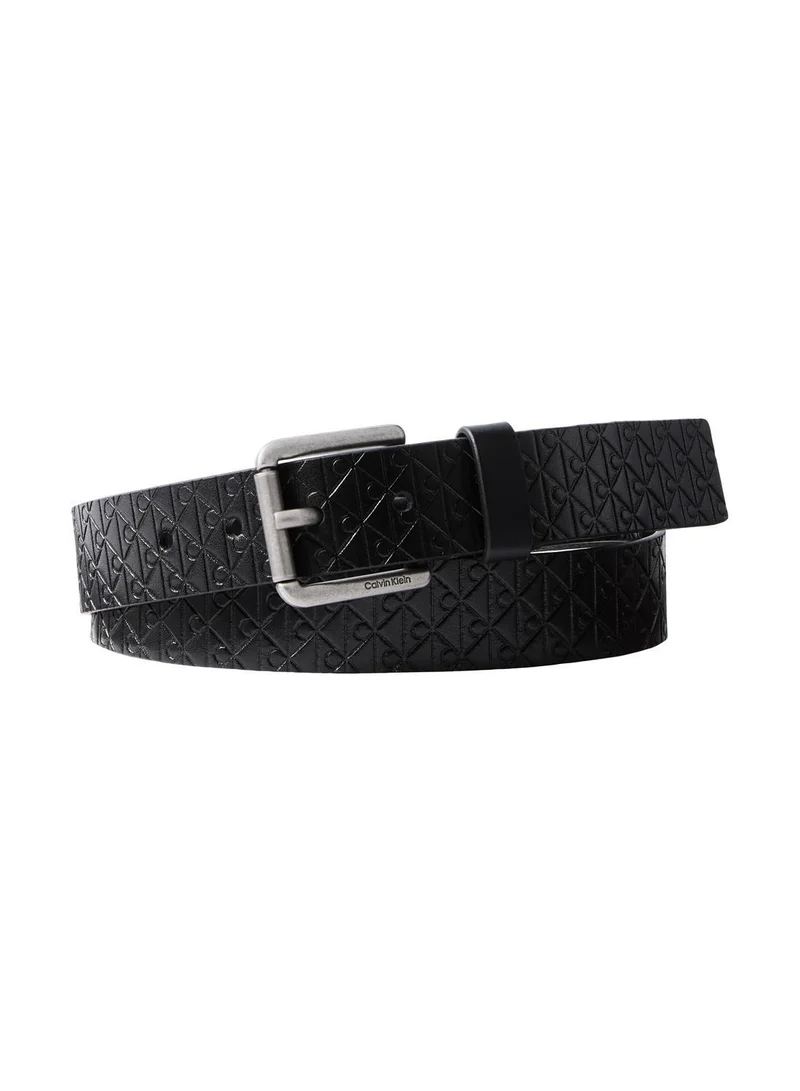 Roller Buckle Leather Belt
