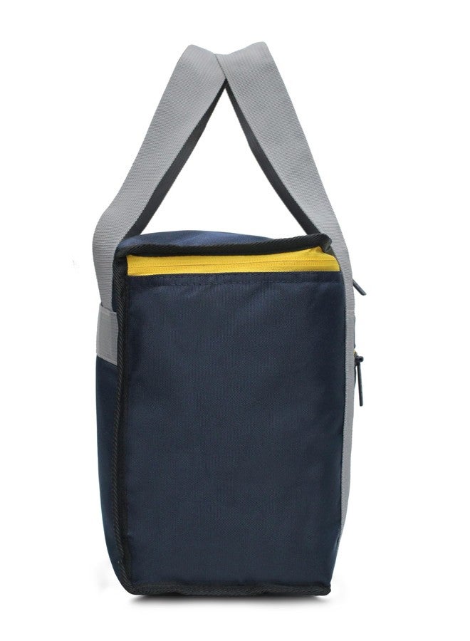 Sfane Insulated Lunch Bags Tiffin Bags Navy Blue 9.50 inches Easy Wash, Smooth Zipper & Lightweight Lunch Bag Tiffin Bag (Navy Blue)(1Qty). - Image 5