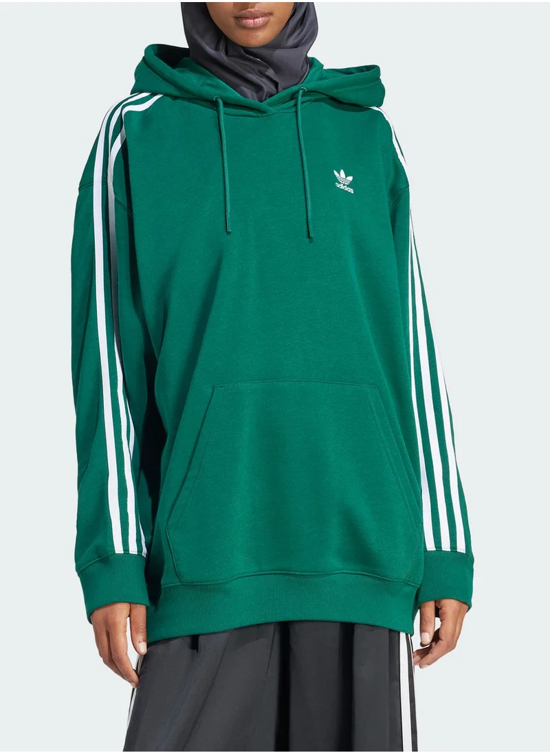 adidas Originals 3 Stripe Oversized Hoodie