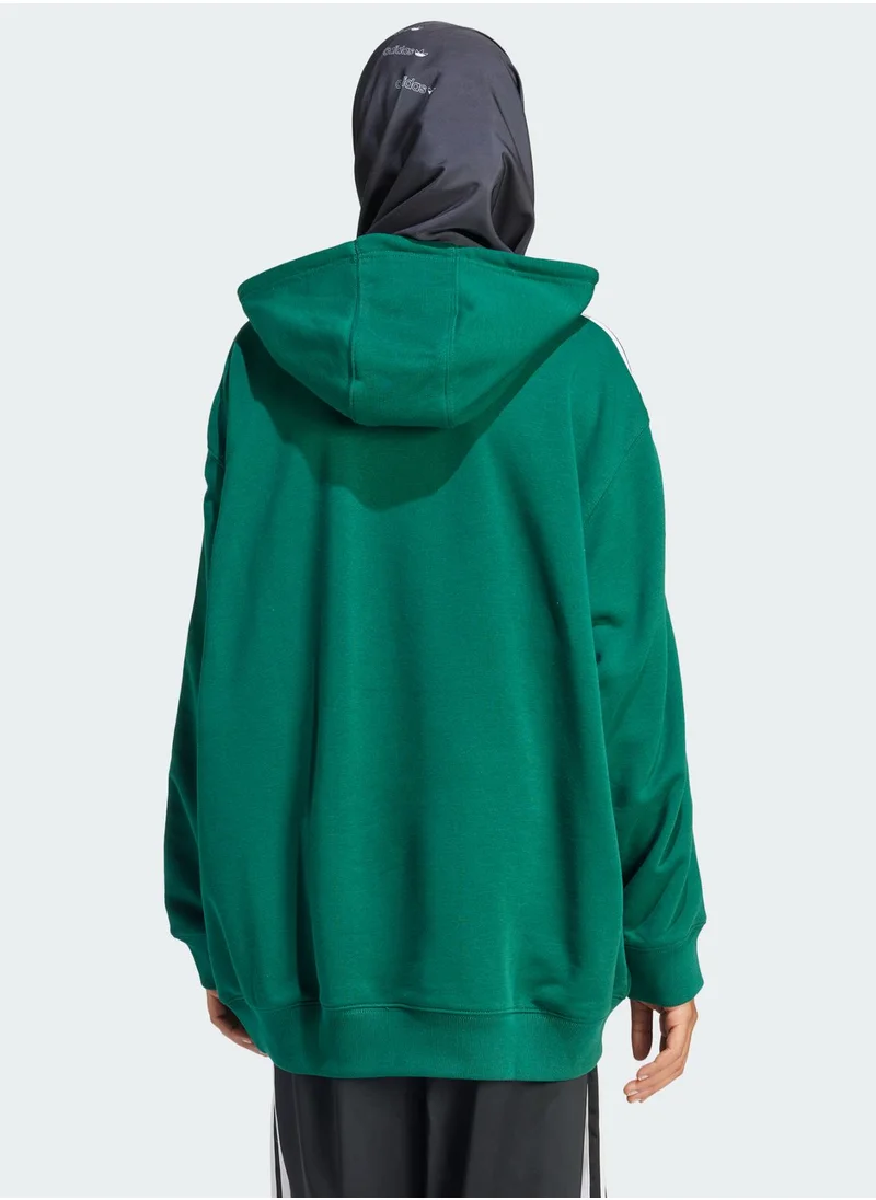 adidas Originals 3 Stripe Oversized Hoodie