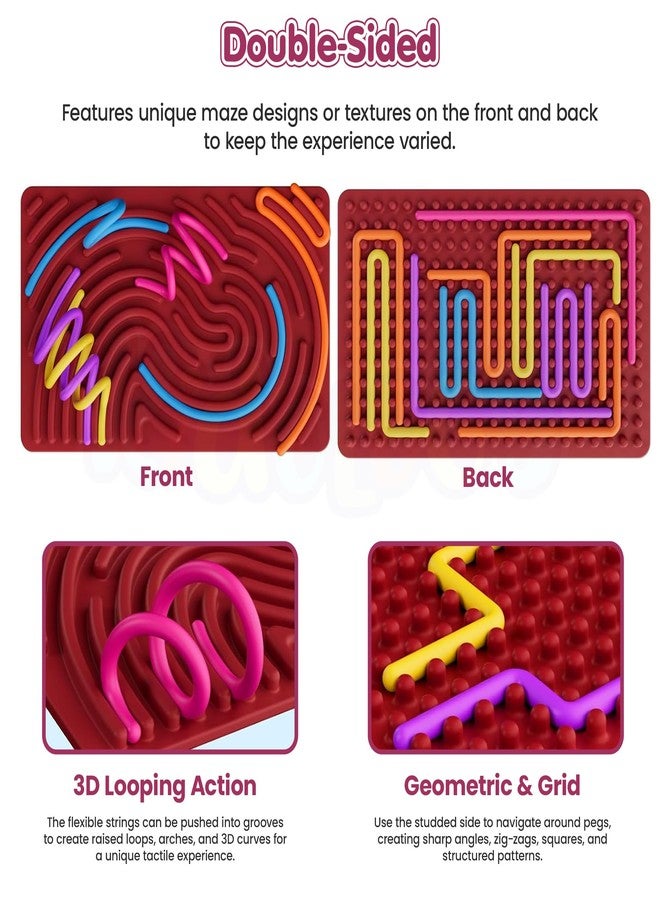 Kidology Sensory Fidget Toys for Kids Toddler Boys,Sensory Activity Board for Stress Anxiety Autistic ADHD, Calm Down Travel Airplane Essentials Toys for 3+ Year Old, Stuffers Gifts for Boy and Girls - Image 3