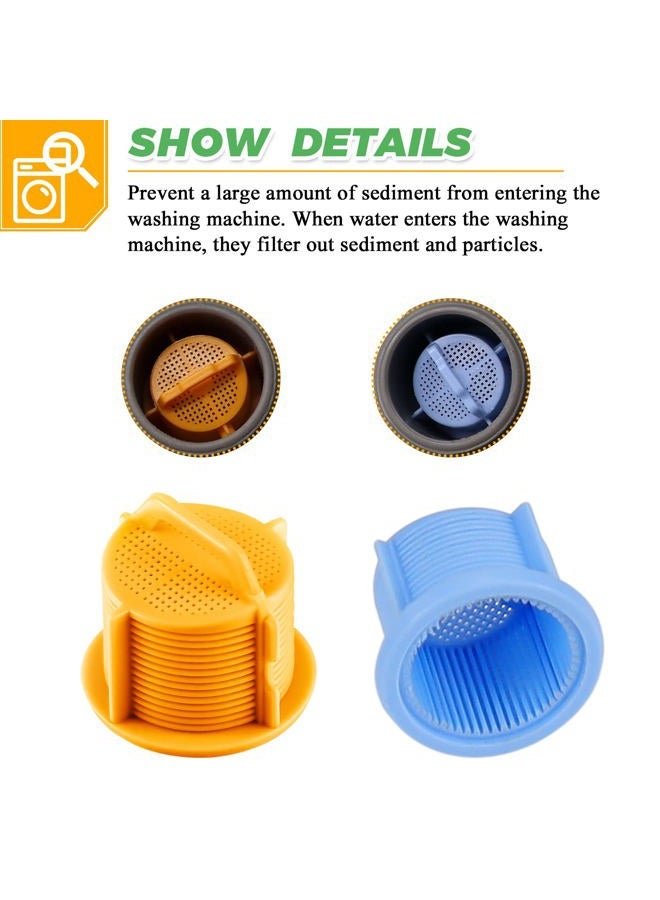 Techecook UPGRADE AGM73269501 Washer Water Inlet Valve Filter Screen - Compatible for LG Kenmore Washing Machine - Replaces 1810261, AP5202486, PS3618281, EAP3618281(4 Pack Washer Inlet Filter) - Image 2