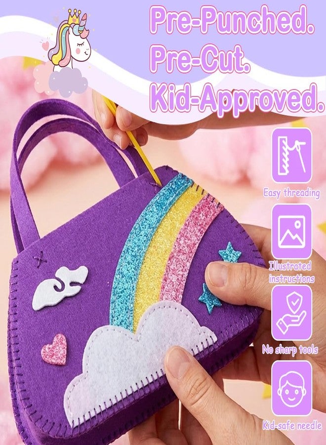 PALAY® 2 in 1 DIY Unicorn Sling Bag for Girls Craft Kit for Girls 6+, Fashion Cute DIY Hand Bag for Girls Shoulder Stylish Latest Gifts Kids 6+ Purse Cross Body Woman, Making Kit with Accessories - Image 2