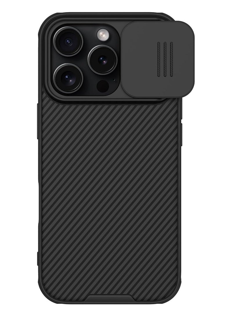 Nillkin CamShield Pro Magnetic Series Cover Case Works with Magsafe Charger And Movable Camera Cover Luxury Design Fits Apple Iphone 16 Pro - Black - Image 2