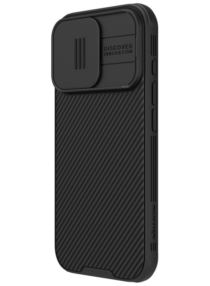Nillkin CamShield Pro Magnetic Series Cover Case Works with Magsafe Charger And Movable Camera Cover Luxury Design Fits Apple Iphone 16 Pro - Black - Image 3