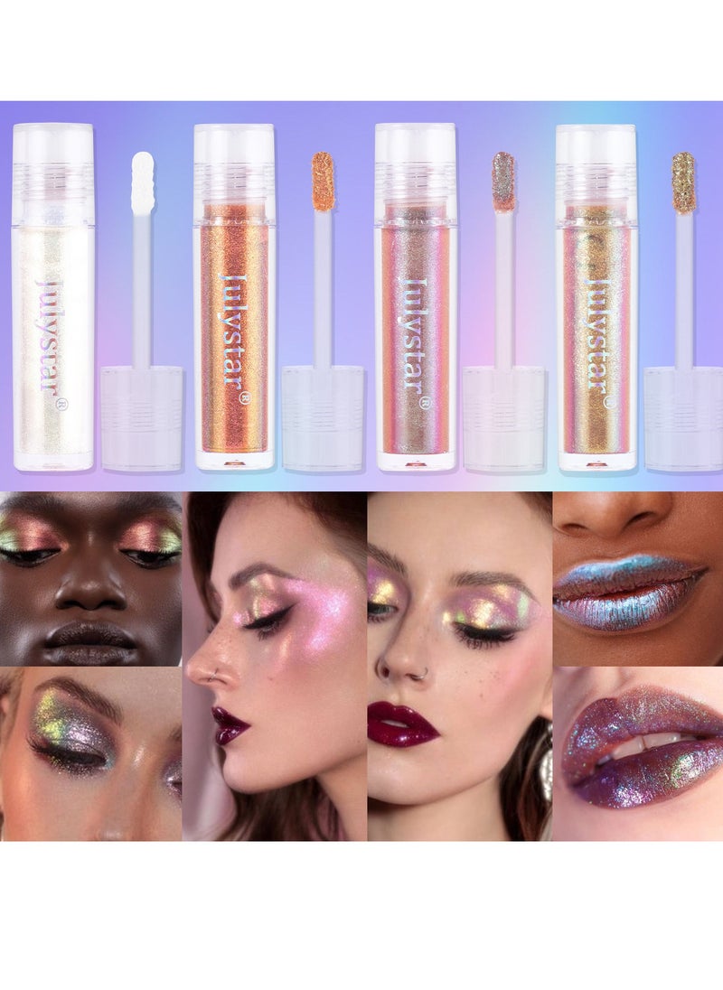 Julystar Liquid Eye Shadow – Long-Lasting, Shimmering Color for Eyes  - Image 2