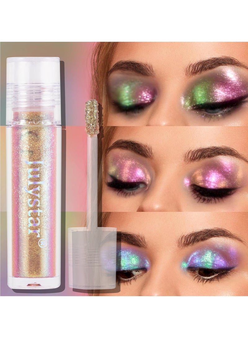 Julystar Liquid Eye Shadow – Long-Lasting, Shimmering Color for Eyes  - Image 3