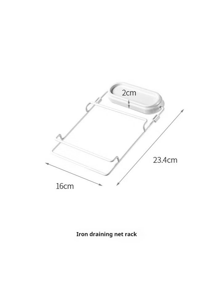 100 Pieces Filters+1 Piece Drain Rack Kitchen Sink Leftovers Disposable Net Bag Kitchen Waste  - Image 4