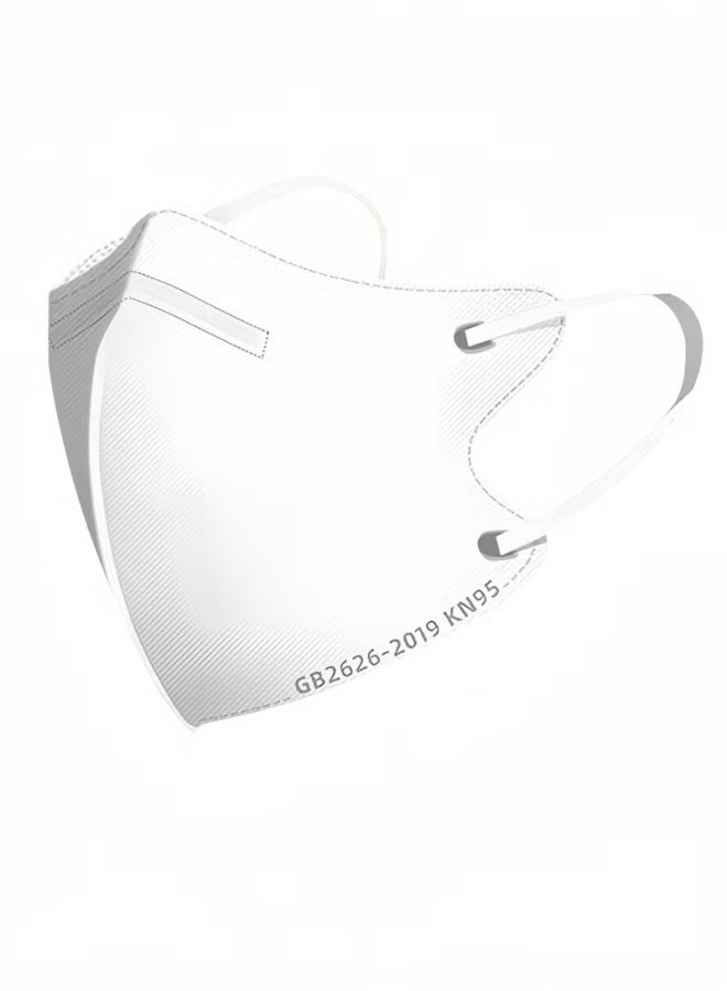 30 Pack 3D Disposable Adult Masks, 4-layer Meltblown Filter, with Elastic Earloops (Black, White, Green) - Image 4