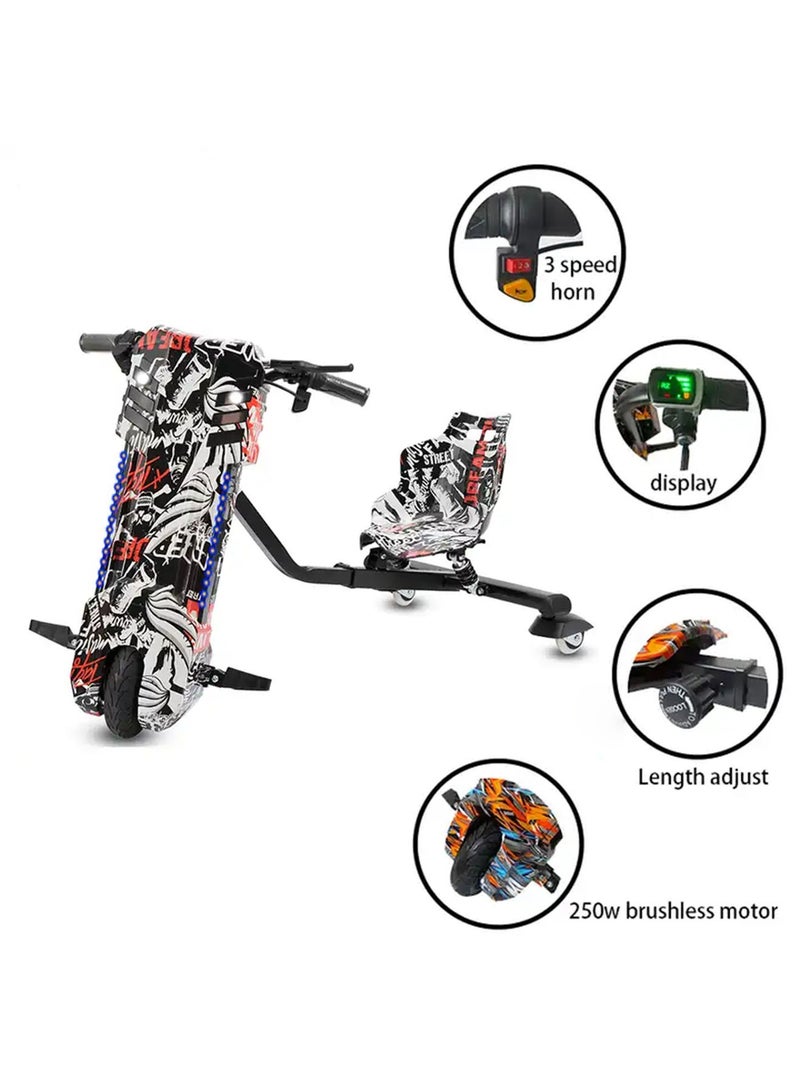 GT-Wheel Electric drifting Scooter 3 Wheel Ride On Toy high power bike for kids with Key and Lights 36V - Image 2