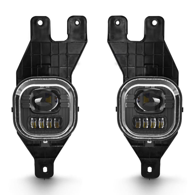 SINYATO INDUST Led Fog Lights Compatible With 19992004 Ford F250 F350 Super Duty 20012004 Excursion Front Driving Fog Lamps Assembly Clear Lens DOT Certified 1 Pair - Image 3