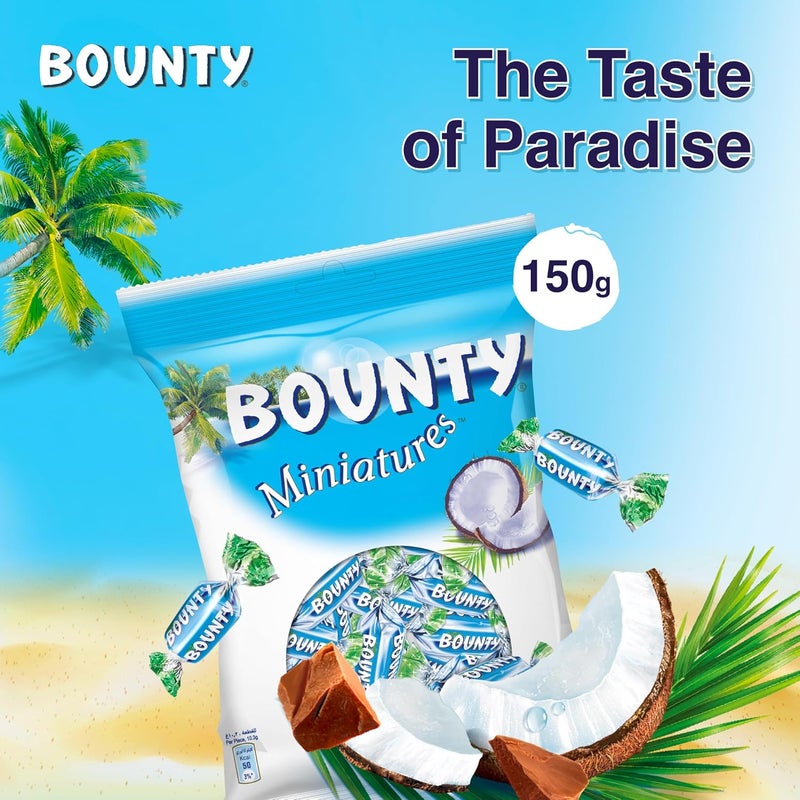 Bounty Miniatures Milk Chocolate Mini Bars 150g - Image 2