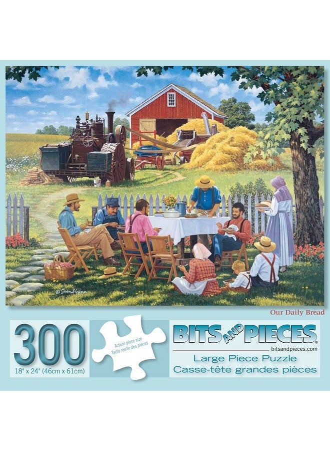 Bits and Pieces - Value Set of Three (3) - 300 Piece Jigsaw Puzzles for Adults - Farming Collection Large Piece Jigsaws by Artist John Sloane - 18” x 24” - Image 3
