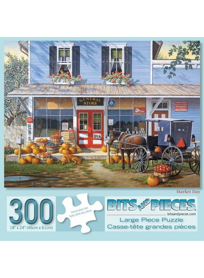 Bits and Pieces - Value Set of Three (3) - 300 Piece Jigsaw Puzzles for Adults - Farming Collection Large Piece Jigsaws by Artist John Sloane - 18” x 24” - Image 4