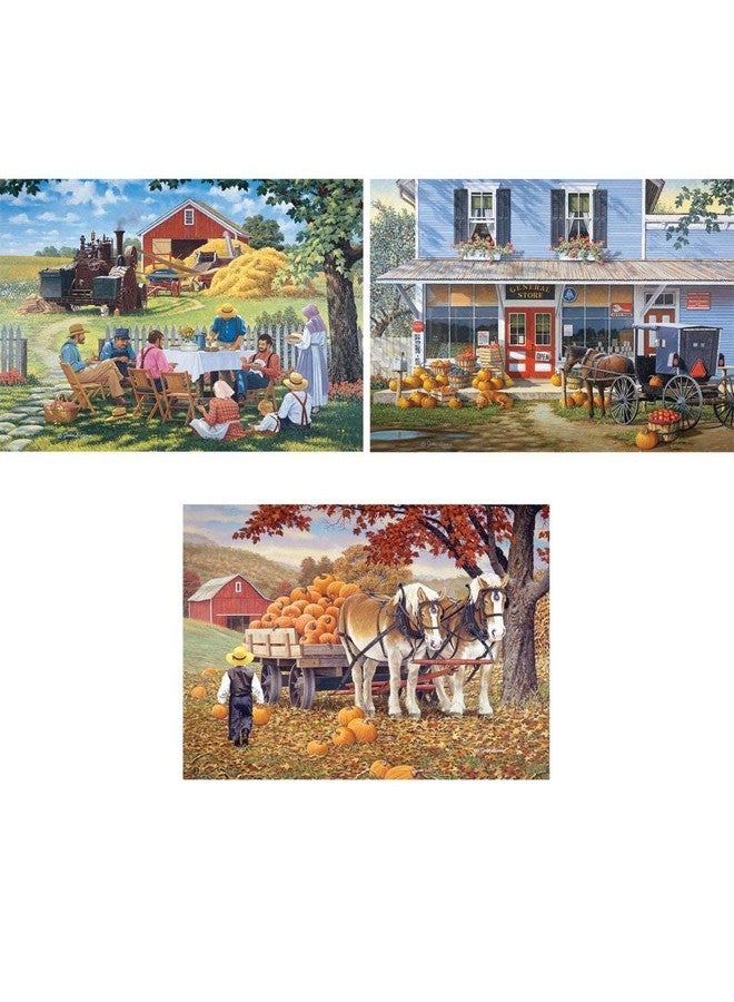 Bits and Pieces - Value Set of Three (3) - 300 Piece Jigsaw Puzzles for Adults - Farming Collection Large Piece Jigsaws by Artist John Sloane - 18” x 24” - Image 2