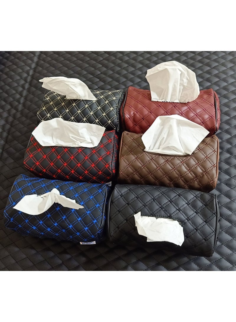 Assafco Car Leather Tissue Holder winne embroidery - Image 2