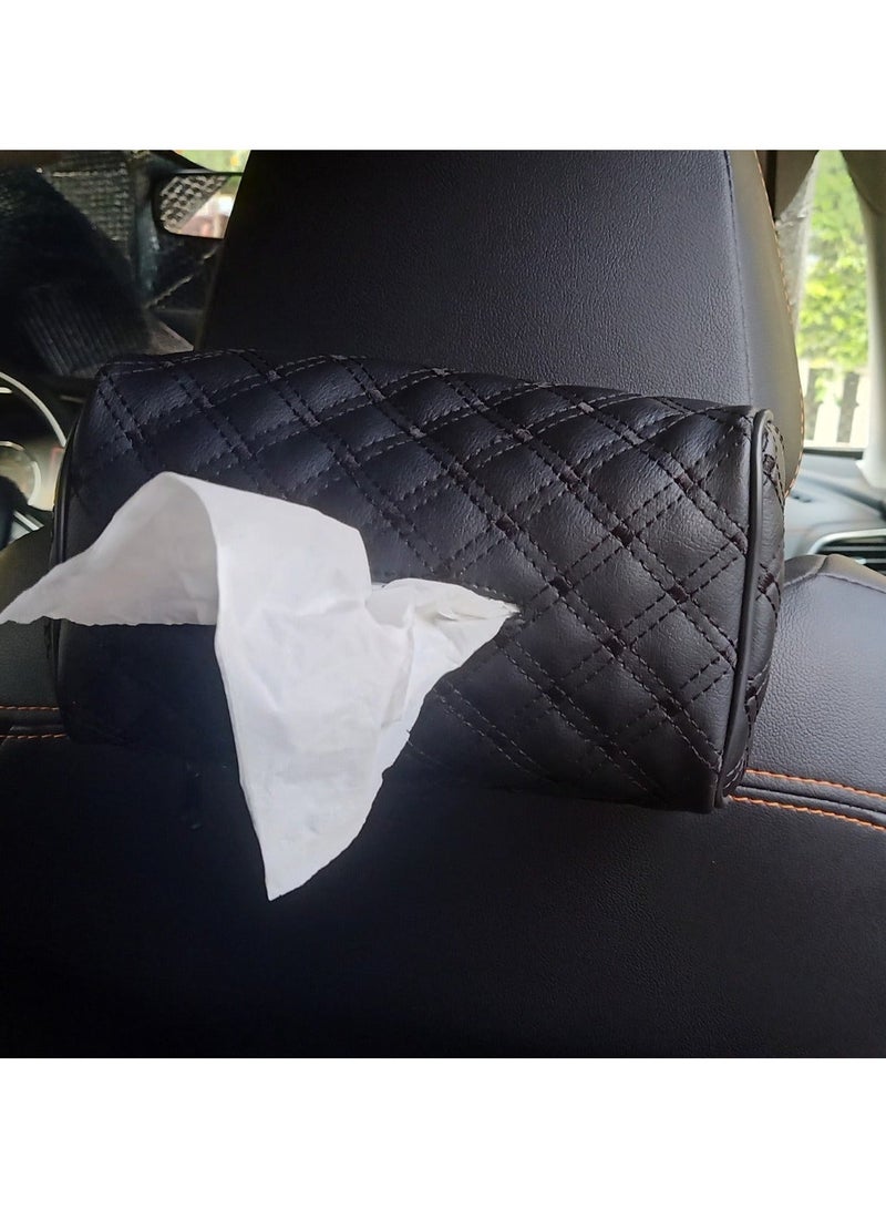 Assafco Car Leather Tissue Holder winne embroidery - Image 1
