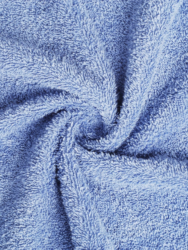 FIELDCREST 8-Piece Plain Towel Pack Of Wash Cloth 33X33Cm 500 Gsm City Blue - Image 4