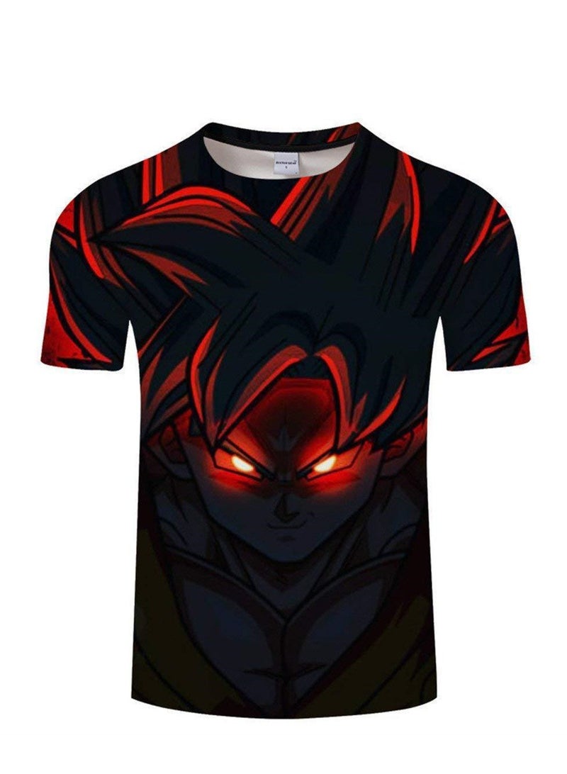 تي شيرت Anime Dragon Ball ثلاثي الأبعاد بطباعة رقمية قابلة للتنفس - Image 1