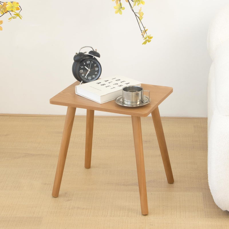 AWASEN Mid Century Modern Side Table, Small End for Living Room Bedroom Office Small Spaces, Modern Side Table Nightstand with Solid Wood, Easy Assembly, (Brown) - Image 5