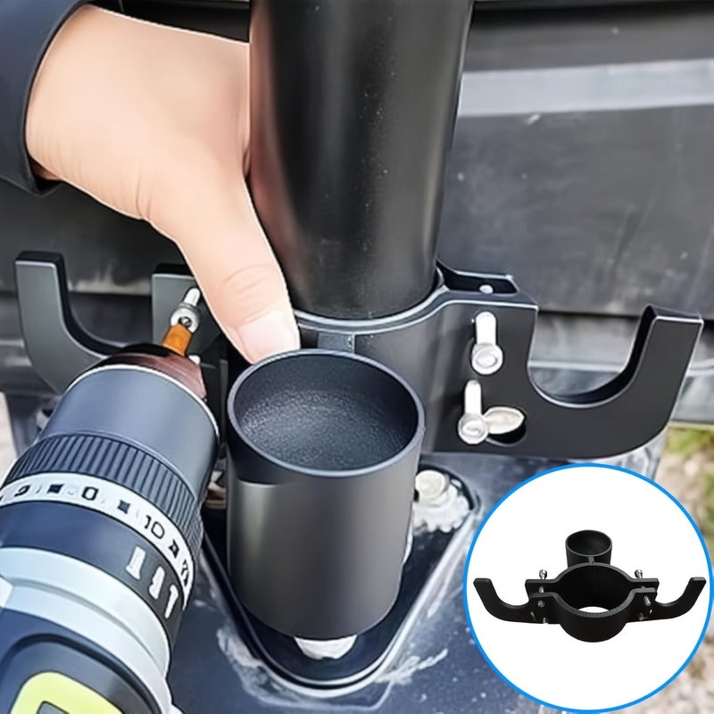 1 Set 2026 New Model Heavy Duty Trailer Chain Organizer 7 Way Plug Wire Harness Holder Anti Rust High Hardness Aluminum Metal RV Additions for 2 Inch 2.25 Inch Tow Hitch Trailers - Image 5