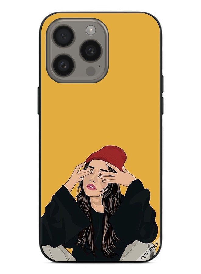 Covernex Protective Case Cover For Apple iPhone 15 Pro Max Sad Girl Art - Image 1