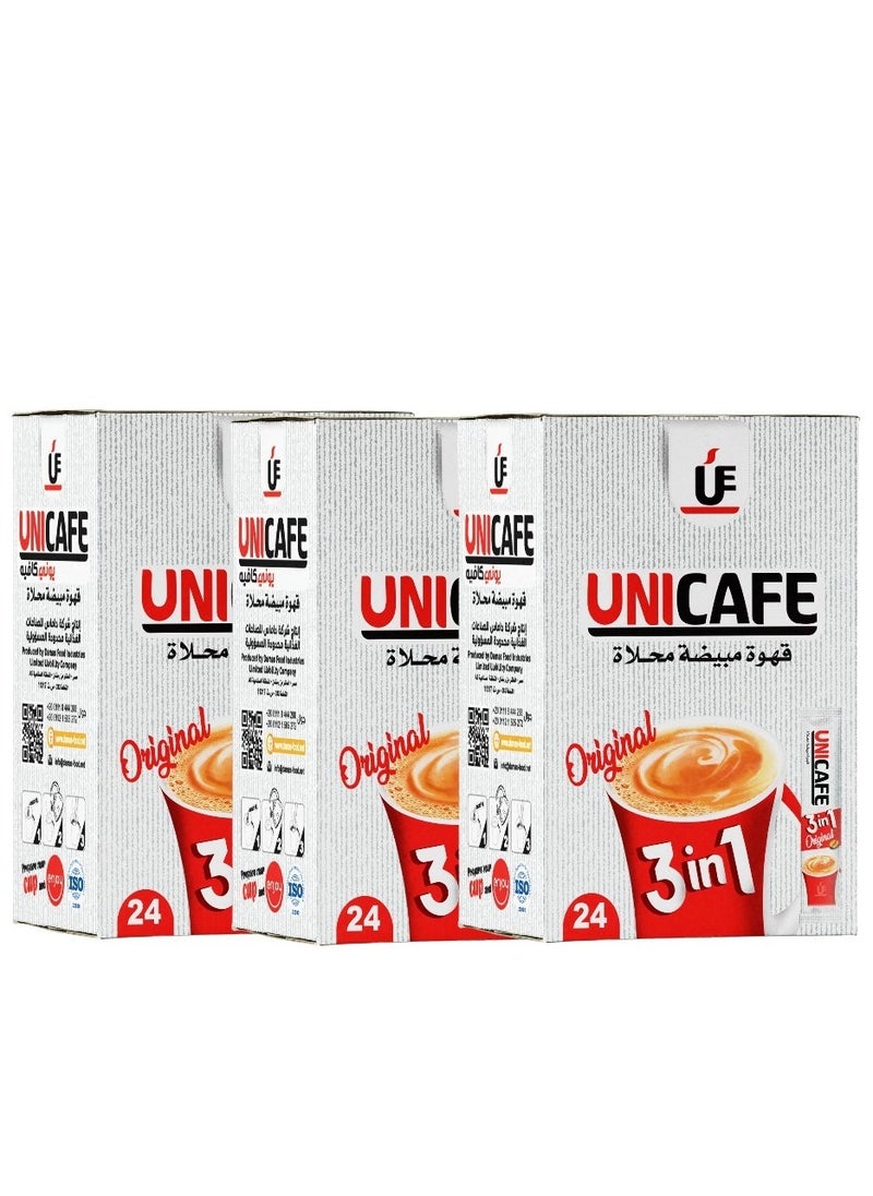 UniCafé - 3-in-1 instant coffee, 20 grams, 24 bags Savings offer 3 boxes - Image 1