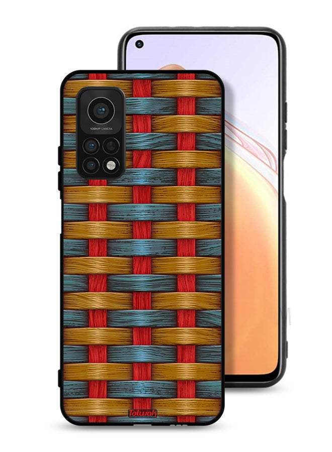 Tolwak Xiaomi Mi 10T 5G Protective Case Cover Strips Art Pattern - Image 1