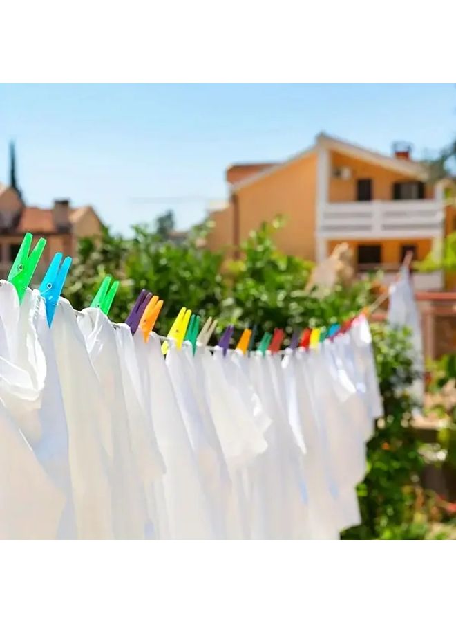 20m Heavy Duty Steel Core PVC Coated All Weather Outdoor Laundry Drying Rope - Image 3