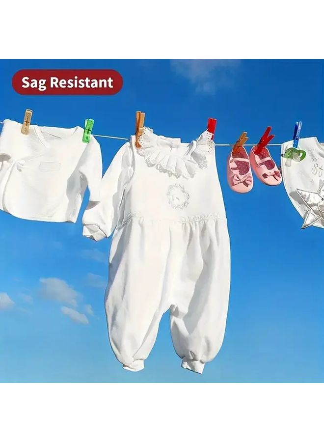 20m Heavy Duty Steel Core PVC Coated All Weather Outdoor Laundry Drying Rope - Image 5