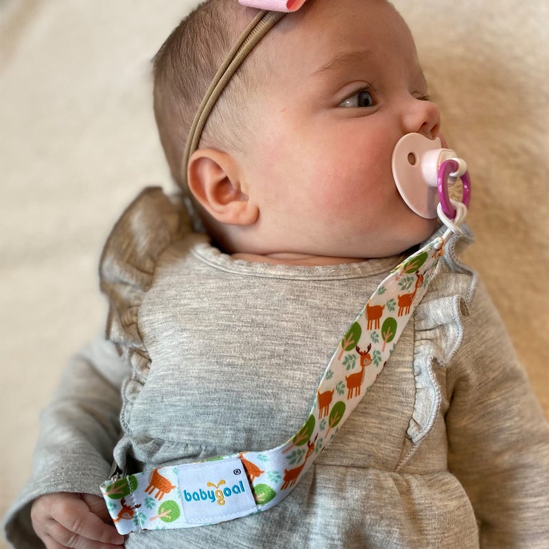 babygoal Rabbit Pacifier Clips, 6 Pack Binky Paci Holder and Leash Fits for Most Pacifiers, Binkies and Easter Gift 6PB03 - Image 3