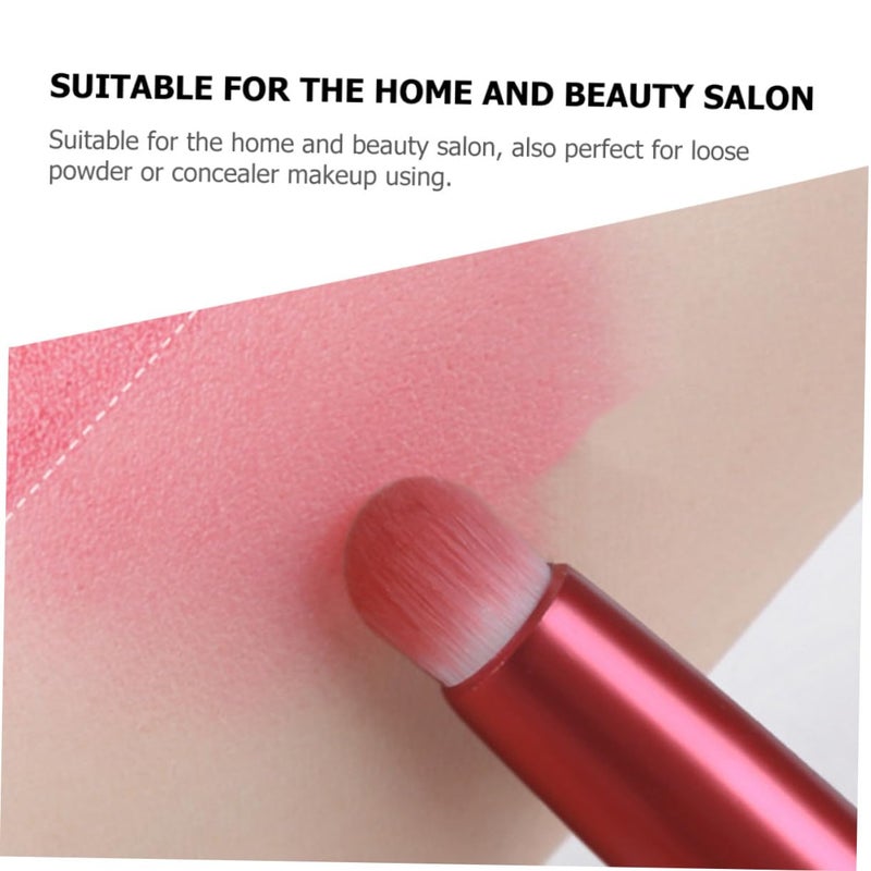 GALPADA Retractable Lip Brush with Cap round Head Lipstick Applicator Lightweight Portable Lip Gloss Brush for Women Professional - Image 3