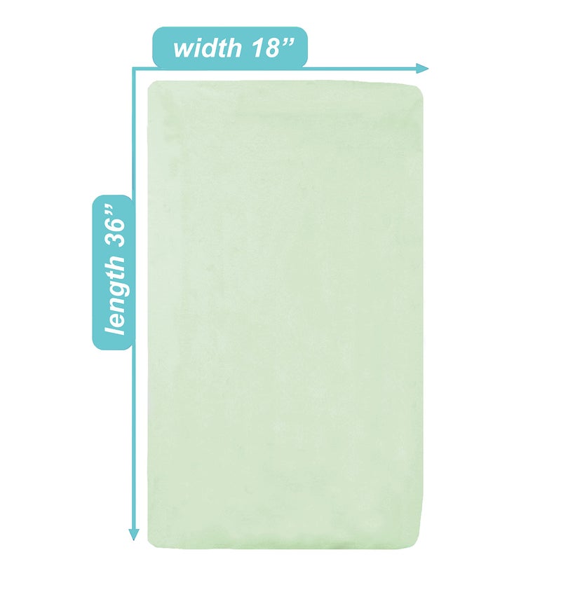 TL Care Supreme 100% Natural Cotton Jersey Knit Fitted 18" x 36" Cradle/Bassinet Sheet, Celery, Soft Breathable, for Boys and Girls - Image 4