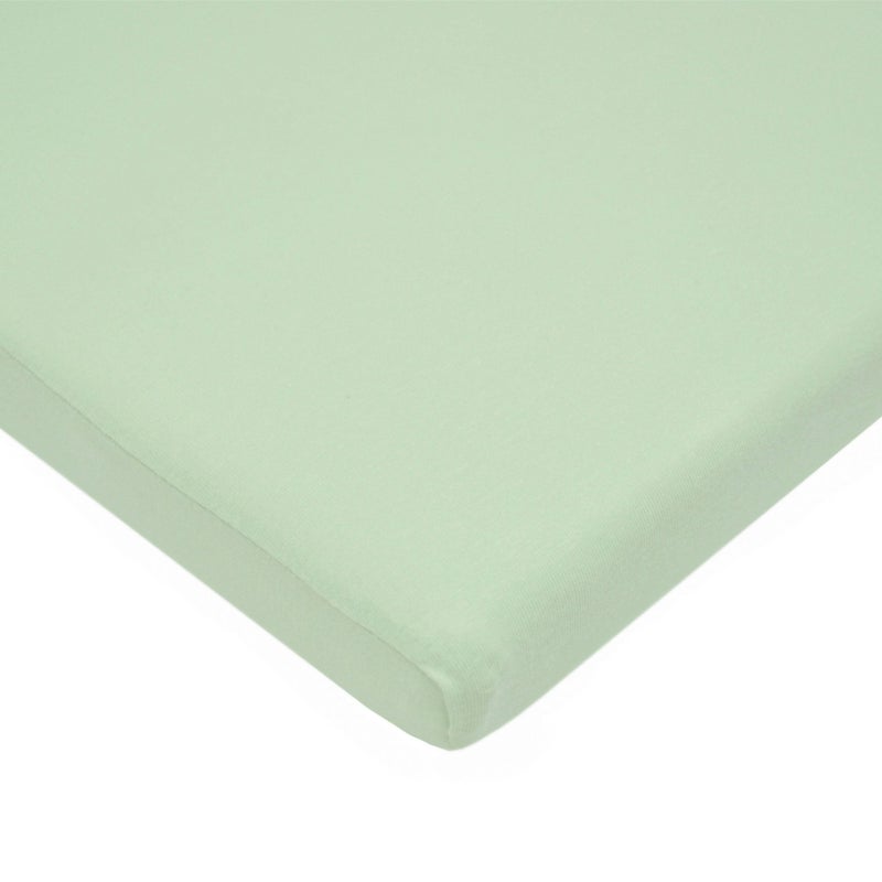 TL Care Supreme 100% Natural Cotton Jersey Knit Fitted 18" x 36" Cradle/Bassinet Sheet, Celery, Soft Breathable, for Boys and Girls - Image 1