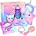 ABERLLS Unicorn Gifts for Girls Age 6 7 8 9 10 Years Old Birthday for Girls Surprise Box with Light Up Plush Star Pillow Diary Headband Eye Mask Water Bottle Soft Plush Toys for Teens Christmas - Image 3