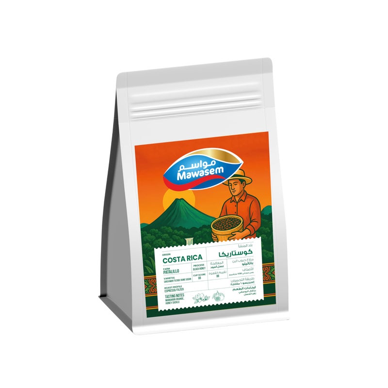 Mawasem Specialty Coffee Beans - Costa Rica Patalillo (500g) - Image 1