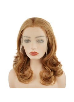 Hair Wavy Shoulder Length 16Inch Dark Blonde Half Hand Tied Heavy Density Realistic Synthetic Lace Front Wig - pzsku/Z97088DD6D4F7175B4437Z/45/_/1696664154/ccb8ad49-4af9-41ab-b3f6-37dfd3392f30