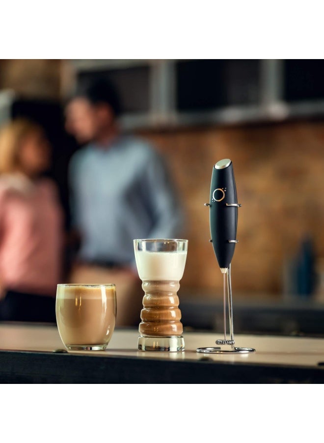 Milk Frother Black - Cappuccino Maker Latte Maker - Drink Mixer - Handheld Foam Maker - Bonus Recipes And Instruction Included - Almond Coconut Milk Frother  - Image 4