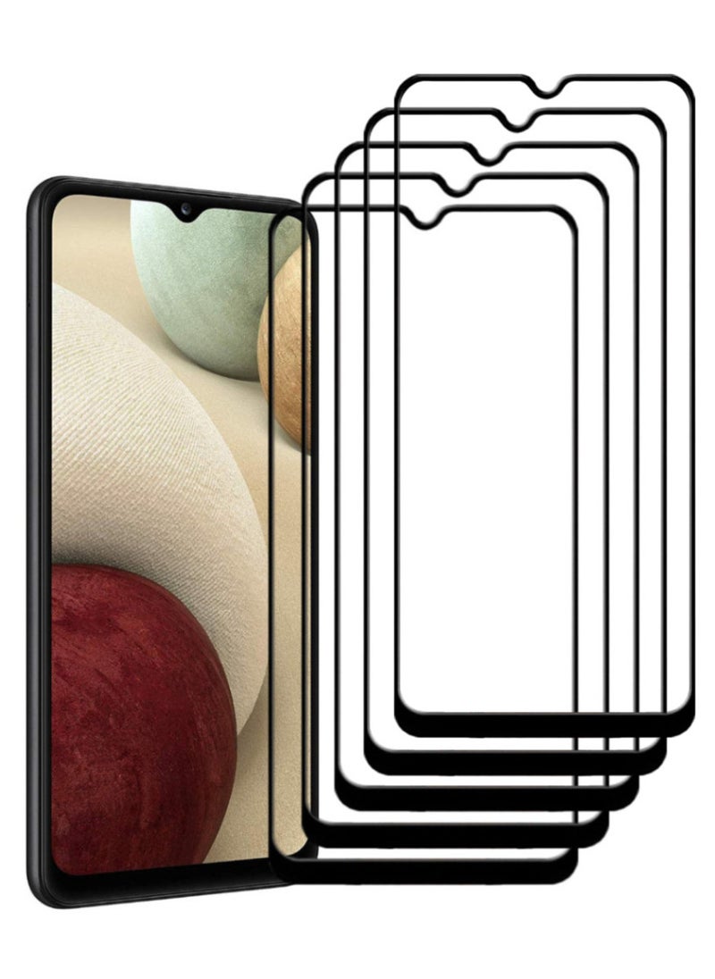 ACLIX 5 Pieces Antistatic ESD Dustproof Premium Quality High Definition Tempered Glass Screen Protector Designed For Samsung Galaxy A12 - Image 1
